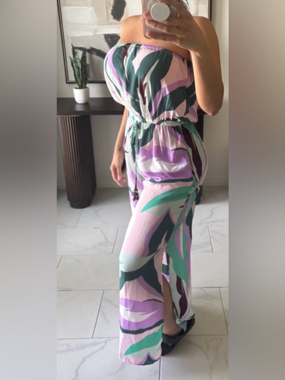 NWT strapless Wide-Leg Jumpsuit